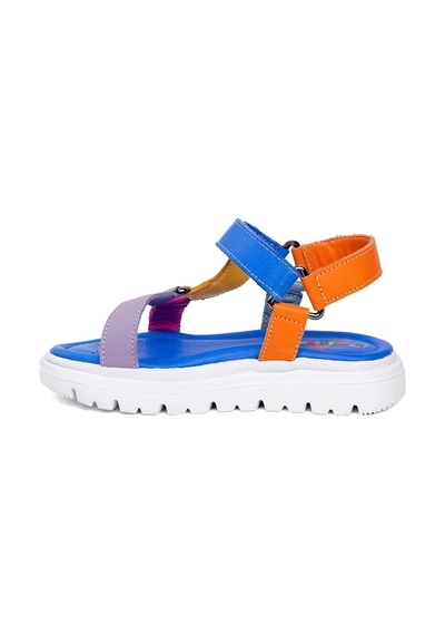 Minican Mz P 3000 Patik Kız Çocuk Düz Sandalet Mavi Mavi