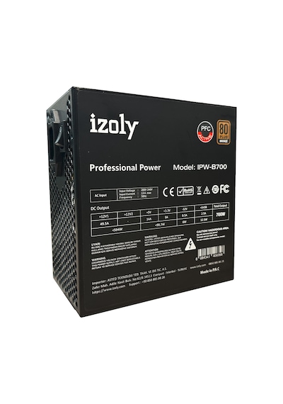 Izoly IPW-B700 700 W 80+ Bronze Güç Kaynağı