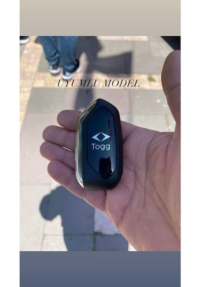 Togg T10x T10f 3 Tuşlu Smart Nano Anahtar Kılıfı Siyah Gold Altın Renk Yüksek Kalite