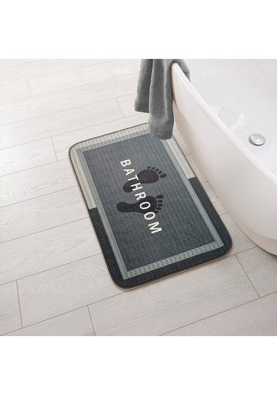 Soft Bathroom Dikdörtgen Sihirli Banyo Paspası - Antrasit - 50x70 Cm Çok Renkli