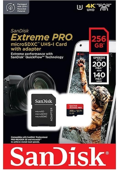 Sandisk Extreme Pro SDSQXCD-256G-GN6MA 256 GB MicroSDXC UHS-I Hafıza Kartı