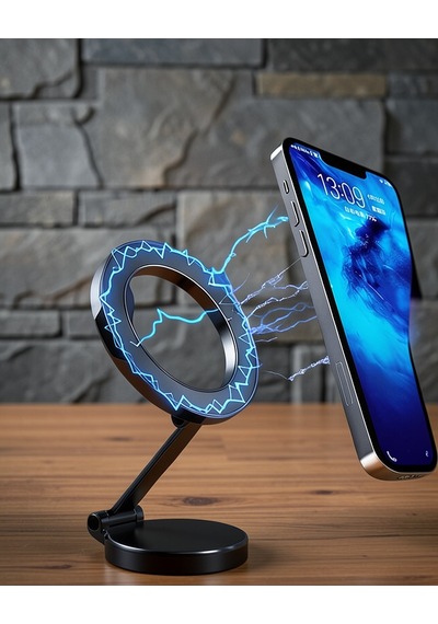 Katlanır Manyetik Araç İçi Telefon Tutucu Uucztelefont Siyah