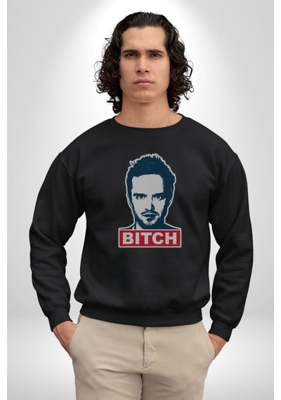 Breaking Bad Unisex Siyah Baskılı Sweatshirt Siyah