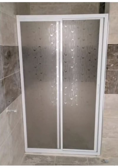 Nokta Duşakabin 120cm Duvardan Duvara Teknesiz Mika Duşakabin Nd401 Şeffaf