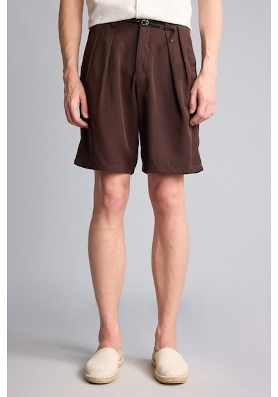 Defacto Baggy Fıt Pilili Bermuda Şort I2245ax26smbn116 Kahve-bn116