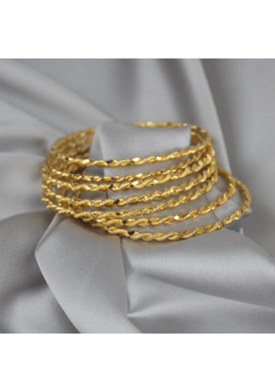 Altın Kaplama I Kili Burma Bilezik Gold