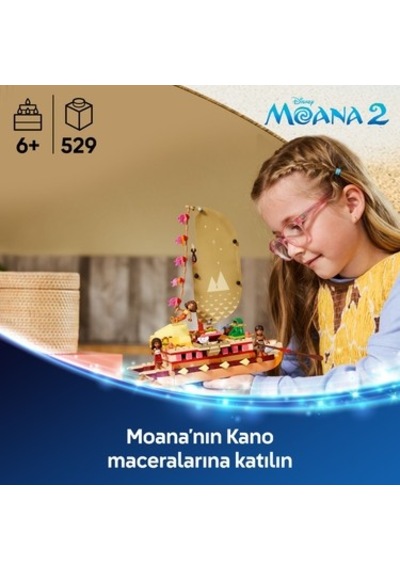 Lego Moana Temalı Macera Kanosu İle Yaratıcı Oyun Seti