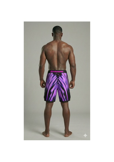 Pose I Down Abyssal Bloom Boardshort Erkek Fizik Ve Deniz Şortu Mor