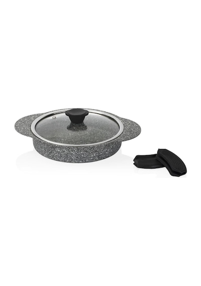 Taç Granit Plus Silikon Saplı 3lü Gri Sahan Seti Tac-3182