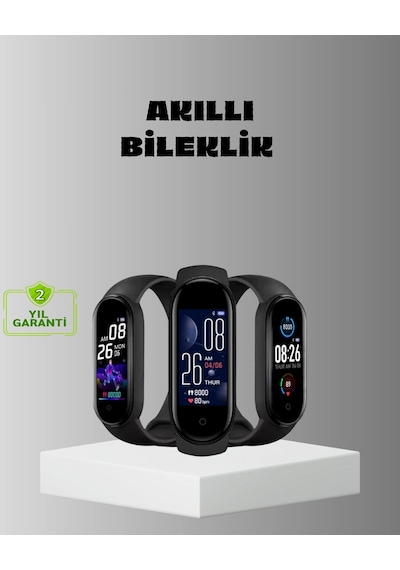 Mey İthalat Akıllı Bileklik Adım Sayarlı Takipli Bildirim Uyumlu Ip67