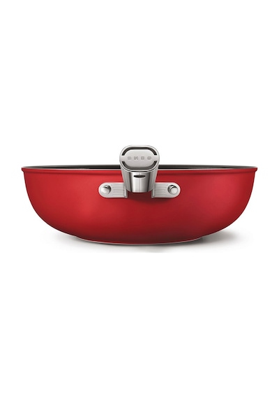 Smeg Cookware 50's Style Kırmızı Wok Tava 30 CM Kırmızı
