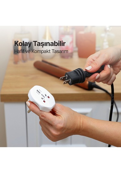 Ttec 2SA01 Dönüştürücü Seyahat Adaptörü Beyaz