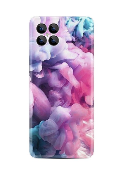 Omix X600 Kılıf Resimli Desenli Baskılı Silikon Kılıf Pink Cloud 1305