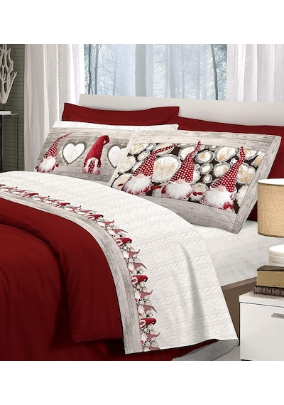 İtalya'da Flanel Nevresim Set% 100 Sıcak Pamuk Yapımı Gömme Sac 160 X 300 Cm + Gömme Sac 90 X 200 Cm + Kapak Yastık 50 X 80 Cm Gnome Baskı Kırmızı, 1p Çok Renkli İtalya'da Flanel Nevresim Set% 100 Sıcak Pamuk Yapımı Gömme Sac 160 X 300 Cm + Gömme Sac 90 X 200 Cm + Kapak Yastık 50 X 80 Cm Gnome Baskı Kırmızı, 1p Çok Renkli