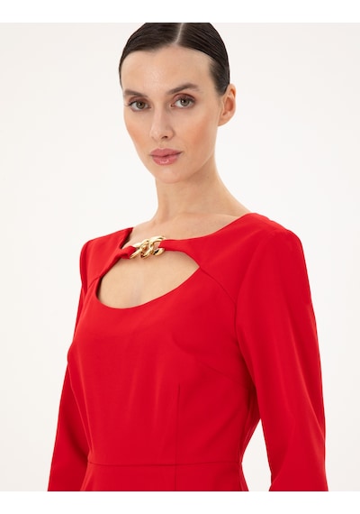 Pierre Cardin Kadın Kırmızı Elbise Dokuma 50292372-vr030 Kırmızı