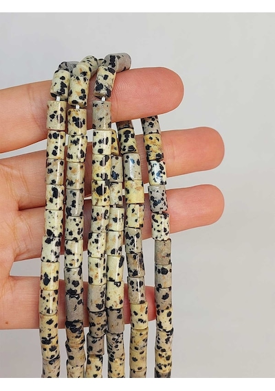 Jasper Taşı Silindir Kesim 5.5x7.5mm Dizi 49314