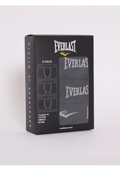 Everlast 3'lü Siyah Boxer Siyah
