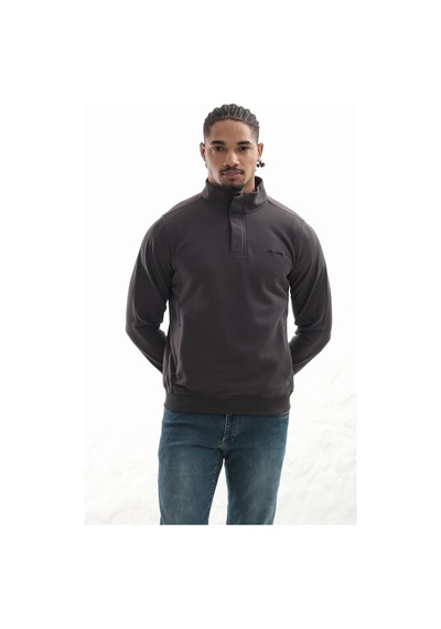 Boğazlı Sweatshirt Antrasit