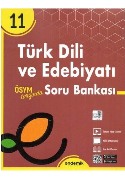 11.Sınıf Türk Dili ve Edebiyatı Soru Bankası -  Endemik Yayınları