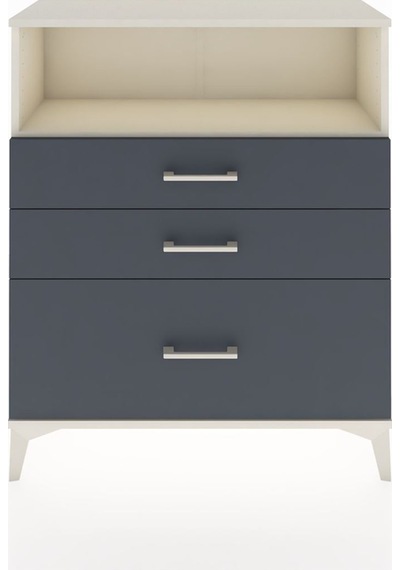 Arges Şifonyer Tek Raflı 3 Çekmeceli 88x30x106 Aytaşı-antrasit Aytaşı