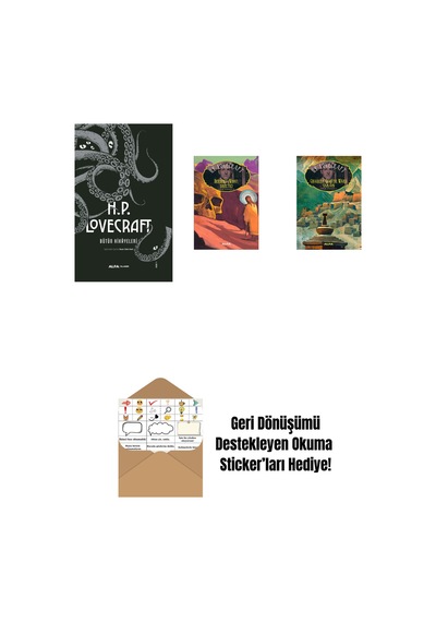 H.p. Lovecraft - Bütün Hikayeleri Ciltli + Herbert West: Diriltici + Charles Dexter Ward Vakası + Okuma Sticker'ları