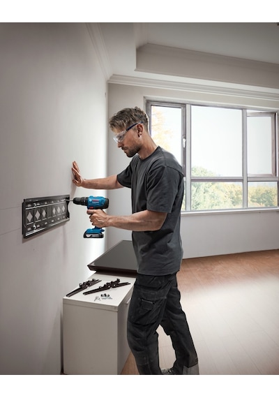 Bosch GSB 183-lı 2AH Tek Akülü Darbeli Matkap + 103 Parça Matkap Ve Vidalama Ucu Seti + Mavi Sırt Çantası