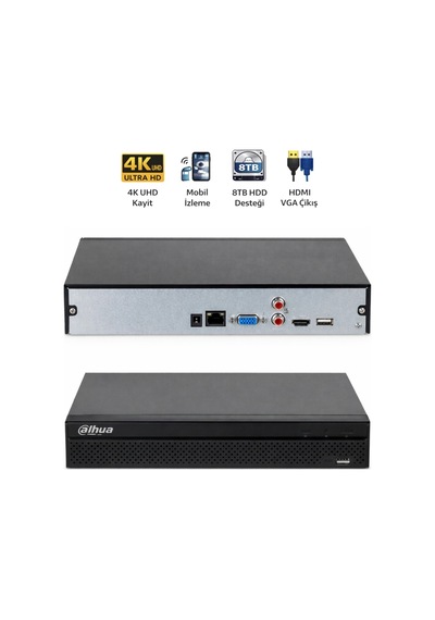 Nvr2108hs-4ks3 8 Kanal 12mp Ip Kamera Destekli Nvr