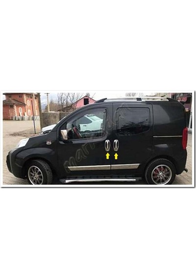 Citroen Nemo Krom Kapı Kolu 2008 Sonrası 4 Kapı 8 Parça  Paslanmaz