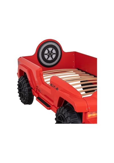 Arabalı Yatak, Jeep Arabalı Yatak - Kırmızı Arabalı Yatak, Jeep Arabalı Yatak - Kırmızı