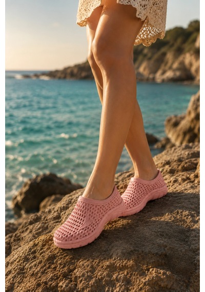 In Step Marina Kaymaz Eva Yumuşak Taban Kadın Pembe Deniz Ayakkabısı