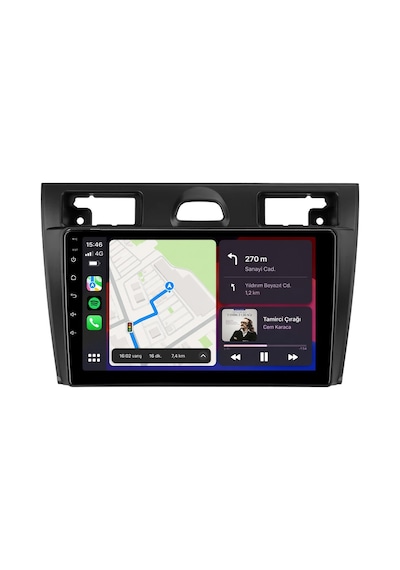 Ford Fiesta 2006-2009 Android Multimedya Carplay Android Auto Navigasyon Kameralı 6gb Ram 64gb 9"