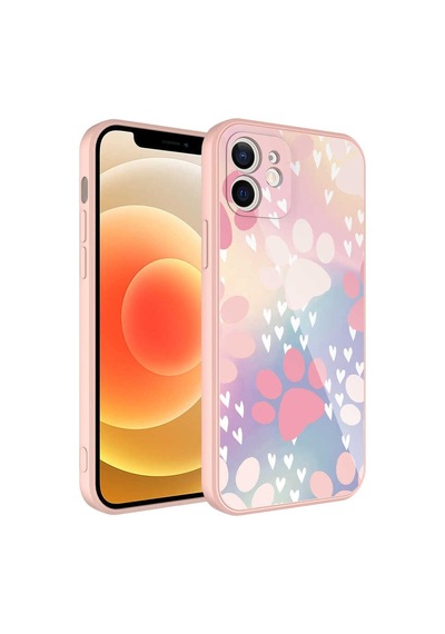 Apple Uyumlu  iPhone 12 İle Kılıf Kedi Köpek Patili Temalı Telefon Kılıfı Kapak