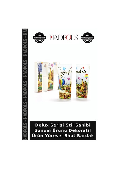 Delux Serisi Stil Sahibi Sunum Ürünü Dekoratif Ürün Yöresel Shot Bardak