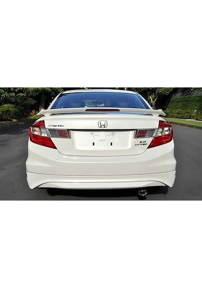 Honda Civic Fb7 Modulo Arka Ek Plastik Siyah Difüzör Çıkışsız 2012-2016 Arka-difizör-bodykit-ek