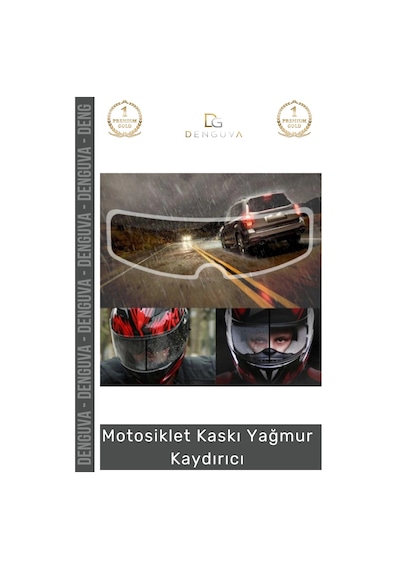 Motosikletkaskı Motosiklet Kaskı Şeffaf Su İtici Anti Sis Koruyucu Film Buhar Önleyici Yağmur Kaydı