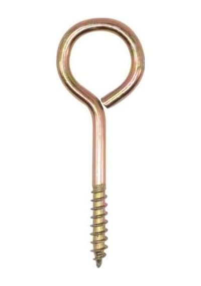Piton Kapalı Metal Kanca, 19x70 Mm, Çelik Montaj Aparatı, 10 Adet