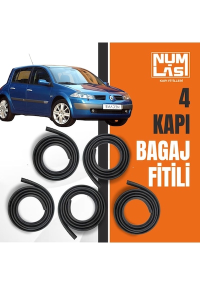 Renault Megane 2 Hatchback 4 Kapı + Bagaj Fitili-a Kalite-numlas-nm7127
