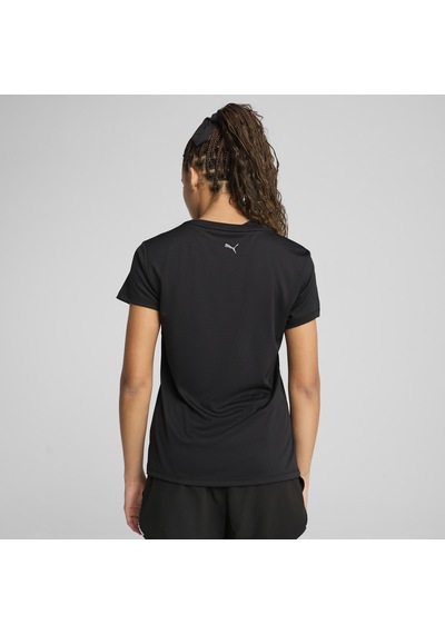 Puma 52655551 Graphics Running Slogan Tee Kadın Spor Tişört SIYAH