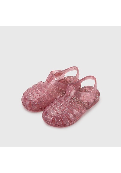 Igor S10329 CLASICA CRISTAL Çocuk Fucsia Multi Glitter Sandalet