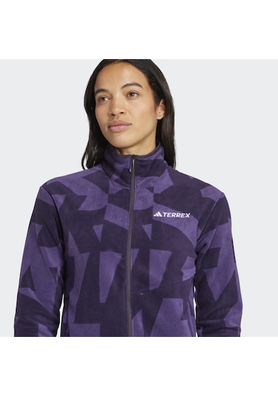 Adidas Jn0996 W Mt Aop Fz Fl Kadın Eşofman Üstü Lacivert