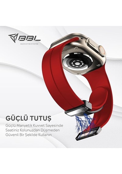 Ayrex Apple Watch Series Se/11/10/9/8/7/6/5/4/3 İle Uyumlu Silikon Kordon Bbl84