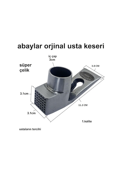 Abaylar Usta Keseri Dövme Çelik Sapsız