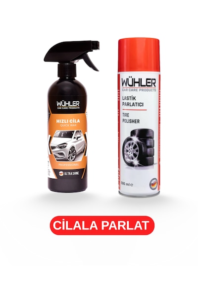Wühler Lastik Parlatıcı + Hızlı Cila 2 Adet