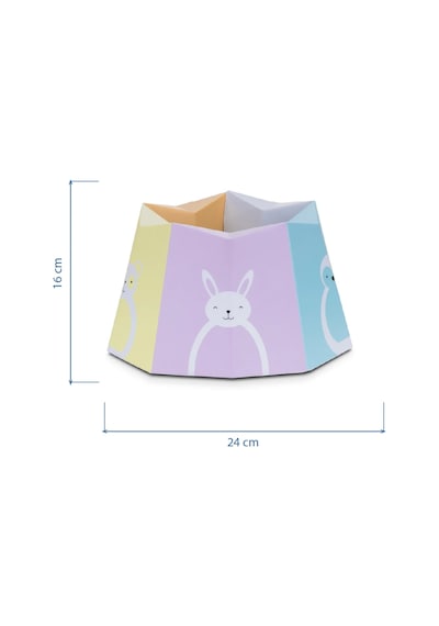 Babyjem Karton Seyahat Lazımlığı Desenli Beyaz