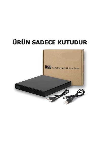 Usb Harici Housıng Cd Rom/Dvd-Rw Kutusu Sata - 12.7 Mm