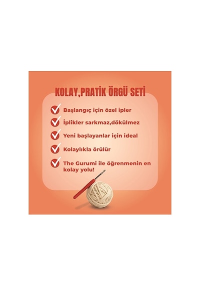 3 Adet The Gurumi Civciv Örgü Öğrenme Kiti