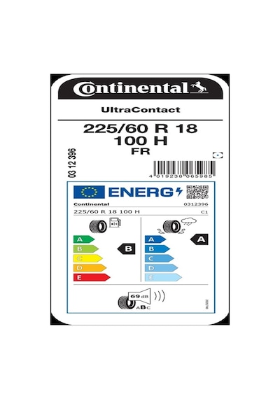 Continental 225/60 R18 100h Fr Ultracontact Yaz Lastiği 2026
