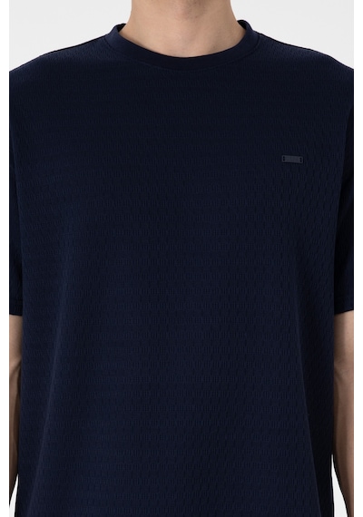 U.S. Polo Assn. Erkek Comfort Fit Bisiklet Yaka Lacivert Tişört 50308814-VR033