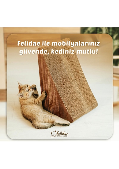 Oluklu Mukavva, Kedi Tırmalama Kanepesi Dikey Tırmalama / 24x43x24cm Small - Cs7 Dw