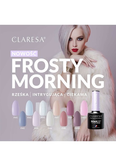 Claresa Kalıcı Oje Frosty Morning 10 Pastel Mor 5gr